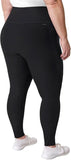 NEW Retails $68, Mondetta Leggings for Women - Yoga Leggings - Gym Workout Athletic Yoga Pants with Pockets - Basket Weave Tight, Black, Sz XL