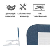 NEW Dream On Me Lightweight Mesh Security Adjustable Bed Rail with Breathable Mesh Fabric in Navy, Retails $46