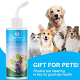 NEW Pet Ear Cleaner Solution & Infection Treatment for Dogs & Cats, Natural Pet Cleanser Drops Helps Eliminate Odor Relieve Infections and Soothe Itchiness - 4.06oz/120ml, EXP: 09/2025