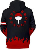 NEW Retails $70 Syqiya Anime Sweatshirt 3D Print Hoodie Uchiha Clan Uchiha Ichizoku uchiwa Cosplay Costume Men Women Unisex Black, Sz XL