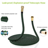 NEW Retails $66, 50-foot Expandable Garden Hose with 9 Functional Nozzles, Flexible Strong Water Hose with 3/4-inch Solid Brass Connectors and Double Latex Core