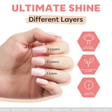 NEW Modelones Nail Polish Kit with 3 Classic Colors (5ml), Remover Pads and Treatment Oil, Gossip