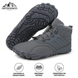 NEW Orthohikes® Outdoor Pro - Slip Resistant, Waterproof Barefoot Shoe (Unisex) - Size 7 Mens/8.5 Womens, GREY - Retails $158+