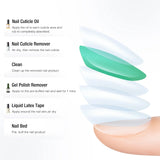 NEW Candy Lover Nail Polish Remover Kit, Non Acetone Gel Polish Remover, Liquid Latex Peel Off Tape, Cuticle Oil, Cuticle Remover Liquid, No Soaking or Wrapping, Quick Remover for Nails Gel