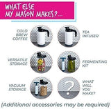 NEW Retails $50, My Mason Makes - Fruit Infuser Water Bottle - with Thermal Jar - Compatible with All Glass Wide Mouth Mason Jars - BPA Free - Infuse Anything with Three Different Filters