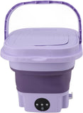 NEW Retails $55, Portable Washing Machine, Automatic Mini Foldable Bucket Washer with Drainage Pipe for Underwear, Baby Clothes, Towels, Socks, 11L Large Capacity for RV Camping Travel Apartment