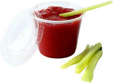NEW Retails $40, 100 Sets - 1oz Disposable Portion Cups with Lids, Souffle Cups, Jello Shot Cups, Condiment Sauce Containers, Clear Disposable Cups for Dipping, Food Storage, Party & Catering