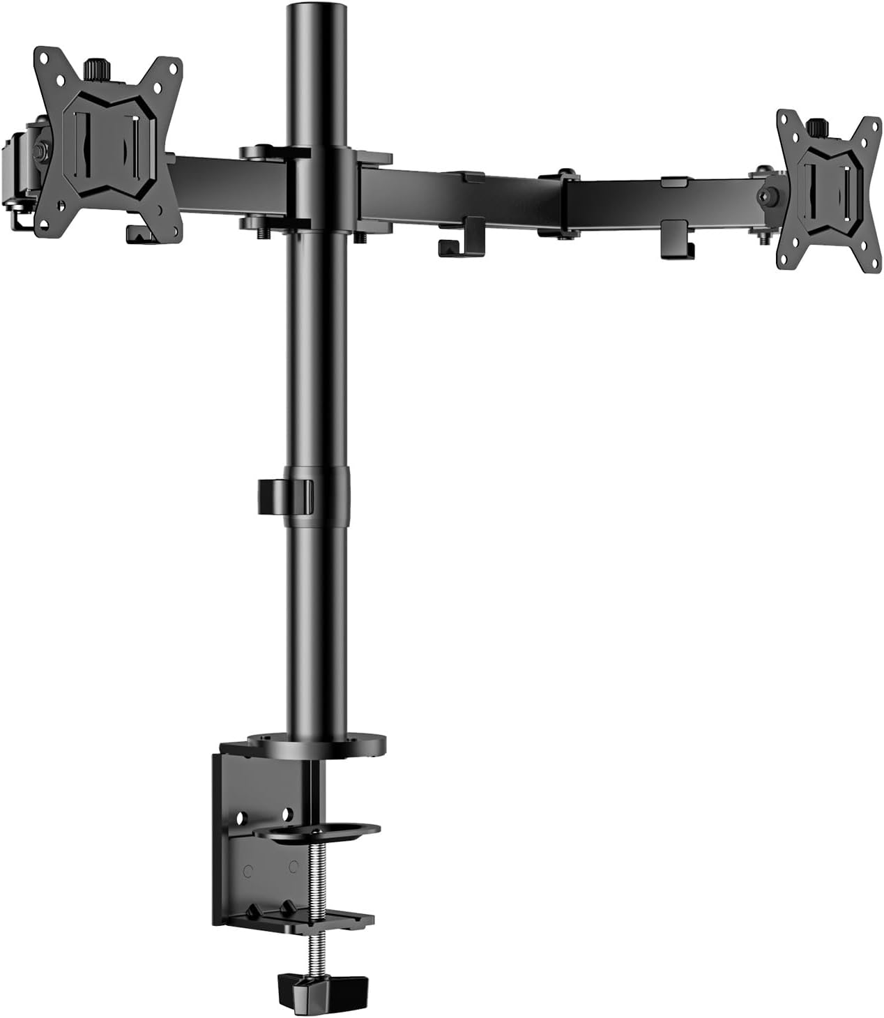 NEW Retails $65 ErGear Dual Monitor Desk Mount, Fully Adjustable Dual Monitor Arm for 2 Computer Screens up to 32 inch, Heavy Duty Dual Monitor Stand for Desk, Holds up to 17.6 lbs per Arm, EGCM1