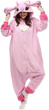 NEW TSMY Unisex Adults Lilo & Stitch Pink Stitch Onesie Pajamas Pink - Size Large - Retails $56+