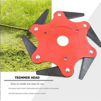 NEW Universal Fit Trimmer Head 6 Steel Blades, Lawn Mower Blades Trimmer Grass Head Razors 65Mn Weed Eater Brush Cutter Tool for Home Garden Backyard Orchard Park Agricultural Use