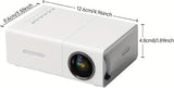 NEW Mini Projector, Small Projector for Home, Household Portable LED Projector 1080p HD Outdoor Movie Projector with Remote Control for Home Bedroom Theater