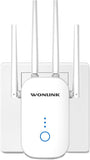 NEW Retails $60, WONLINK WiFi Extender Booster Range Extender Signal Booster for Home, Dual Band Internet Repeater WAN Port, 1-Tap Easy Setup, 4 High Gain Antennas