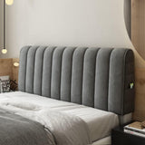 NEW Retails $190, Bed Headboard Cover High Grade All-Inclusive Headboard Cover Soft Thicken Velvet Quilted Headboard Slipcover Short Plush Quilting Head Cover -grey- 180cm (71inch)