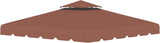 NEW Retails $110, Outsunny 10' x 10' Gazebo Replacement Canopy, Gazebo Top Cover with Double Vented Roof for Garden Patio Outdoor TOP ONLY, Coffee