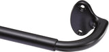 NEW Amazon Basics Easy to Install Adjustable Room Darkening Blackout Curtain Rod - Wraps Around, Blocks Light, for Heavy Curtains, 48" to 88", Black, Retails $41