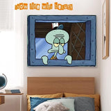 NEW FENDROM Funny Octopus Cartoon Tapestry Wall Hanging Funny Meme Backdrop Window Design Home Decor for Bedroom Living Room
