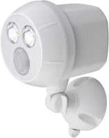 NEW Mr. Beams MB380 Weatherproof Wireless Battery Powered LED Ultra Bright 300 Lumen Spotlight with Motion Sensor, White, 1-Pack, Retails $58