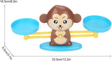 NEW Monkey Balance Counting Math Games,Cool Math Educational Toys for Kids 3 4 5 Year Olds (Monkey Brown)