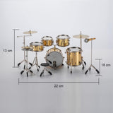 NEW Retails $70+ ALANO Mini Table Top Drum Model, Decorative Musical Decoration, Gift Idea (Golden)