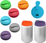 NEW 6pcs Silicone Can Lids, Reusable Silicone BPA Free Soda Can Lid Fit for Standard Size Canned Soda Can Stopper Can Lid Covers for Soda Coke Pop Beer Energy Drink Juice Beverage