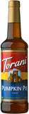 NEW Torani Pumpkin Pie Flavour Syrup 750 Milliliter, BB: 08/26