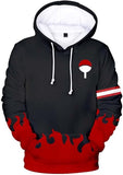 NEW Retails $70 Syqiya Anime Sweatshirt 3D Print Hoodie Uchiha Clan Uchiha Ichizoku uchiwa Cosplay Costume Men Women Unisex Black, Sz XL