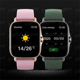 NEW AEsmart - Y13 / GT20 Smart Watch 1.69 Inch Full Touch Bluetooth Са|| Music Smartwatch Health Fitness ʜеаrt Rate Mопitоring Bracelet (Gold)