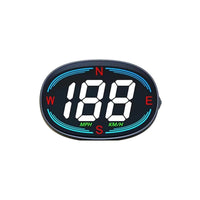 NEW H2 USB GPS Car Hud Head Up Display Speedometer Windshield Projector Speeding Alarm Compass Car Auto Accessories, Green Light