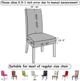 NEW NORTHERN BROTHERS Dining Chair Covers Set of 4, Stretch Parson Chair Covers, Slipcovers, Light Grey
