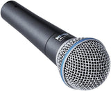 NEW Retails $239, Shure BETA 58A Vocal Microphone - Single Element Supercardioid Dynamic Mic for Stage and Studio, Includes A25D Adjustable Stand Adapter, 5/8” to 3/8” (Euro) Thread Adapter and Storage Bag