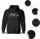 NEW sdfsdfsd Kpop-Stray Kids Album GO LIFE Idol Hoodie, Unisex Black Casual Sweatshirt for StrayKids Fans STAY Gift, Sz L