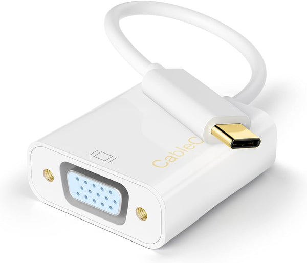 NEW USB C to VGA Adapter, CableCreation USB 3.1 Type C to VGA Converter 1080P Compatible with Thunderbolt 3/4, MacBook Pro/Air 2020/2019/2018, iPad Pro 2020/2018, Surface Pro, XPS, Galaxy S22/ S20