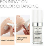 NEW TLM Colour Changing Foundation - Flawless Coverage, Lightweight Formula, Adapts to Skin Tone, Hides Wrinkles & Lines, Hydrating & Long-Lasting, BB Cream Makeup Base Concealer Cover
