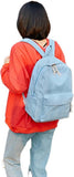 NEW School Backpack Corduroy Back pack Teen Boys Girls Simple Book Bag Middle High School College Lightweight Daypack, Light Blue