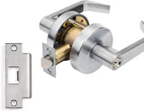 NEW Retails $113, Dynasty Hardware AUG-00-26D Grade 2 Commercial Duty Office Door Keyed Lever Lockset, ADA, Satin Chrome Finish