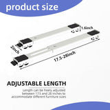 NEW Heavy Duty Furniture Appliances Rollers, Adjustable Furniture Moving Roller Wheels with Brake, 660 lbs Total Load, Mobile Washing Machine Base for Refrigerators, Sofa, Dryer, Washing Machines