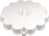 NEW KB KITCHEN BASICS 10.5" Egg Carrier with Lid, Holds 18 Eggs - Durable Melamine Serveware, Portable Design with Secure Lid & Handle for Gatherings & Storage, Plastic Egg Container for Deviled Eggs