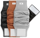 NEW Pet Parents Premium Washable Dog Belly Band (3pack) of Male Dog Diapers, Color: Natural, Size: Large Dog Wraps
