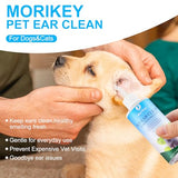 NEW Pet Ear Cleaner Solution & Infection Treatment for Dogs & Cats, Natural Pet Cleanser Drops Helps Eliminate Odor Relieve Infections and Soothe Itchiness - 4.06oz/120ml, EXP: 09/2025