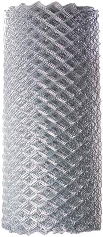 NEW ALEKO Galvanized Steel 4 Feet X 50 Feet (1.2 X 15m) Chain Link Fence Fabric, 12.5-AW Gauge, Silver - CLF125G4X50, Retails $214