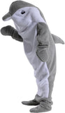 NEW MW&FOFJR Dolphin Blanket Hoodies Onesie Wearable Cartoon Blanket Soft Plush Whale Costume Pajamas Animals Sleeping Bag, Grey, Fits 3-7 Yrs