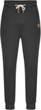 NEW Baggy Cargo Pants for Men Regular Fit Elastic Expandable-Waist Long Sweat Pants with Drawstring Athletic Joggers, Sz XL, Black