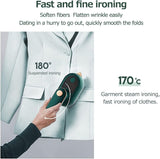 NEW Irishom Garment Steamer Mini Foldable Rotary Iron Machine 33W Traveling Handheld Portable Clothes Home Ironer