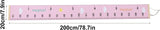 NEW Baby Growth Height Chart, Accurate Baby Height Growth Chart Ruler Removable Canvas Wall Hanging Measurement Chart for Home (Pink Cloud)