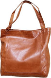 NEW Retro Tote Bag for Women PU Leather Shoulder Bag Large Capacity Handbag Work Satchel Commuter Purse, Burnt Coffee