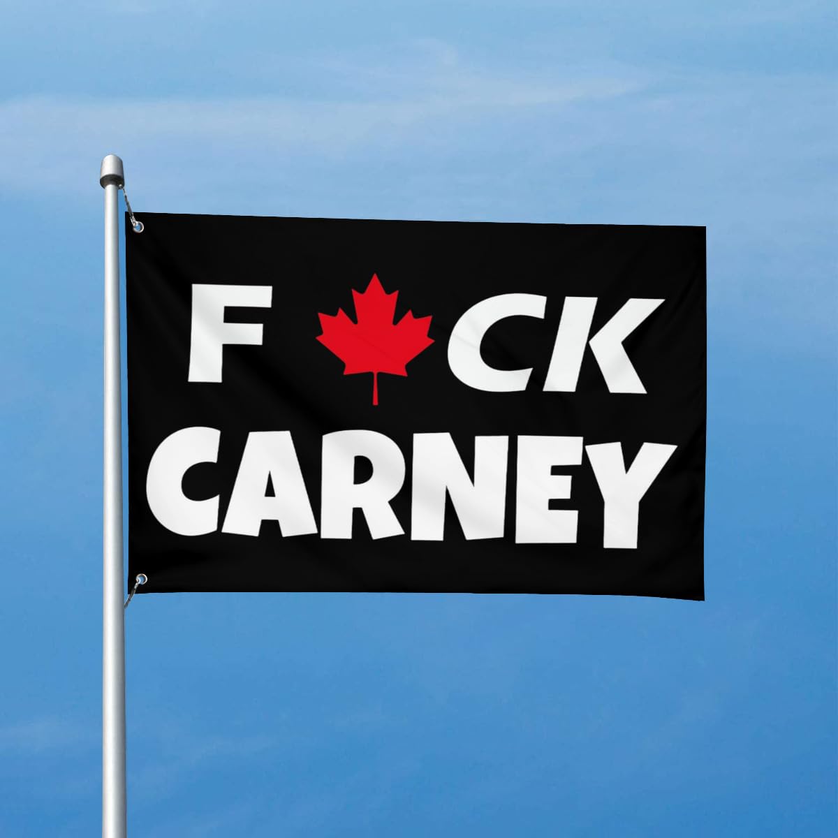 NEW F*uck C*ar*ney Flag 3x5 FT Canada Canadian Mark Carney Banner, Save Canada Flag Sign for Patio Garden Decor House Yard Gift Outdoor Indoor