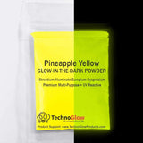 NEW TechnoGlow Pineapple Yellow Glow in The Dark Powder - Multipurpose PRO-Series Glow Colors (8oz) Retails $73+