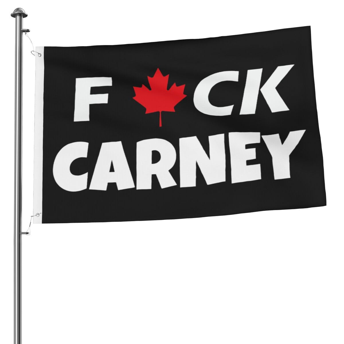 NEW F*uck C*ar*ney Flag 3x5 FT Canada Canadian Mark Carney Banner, Save Canada Flag Sign for Patio Garden Decor House Yard Gift Outdoor Indoor