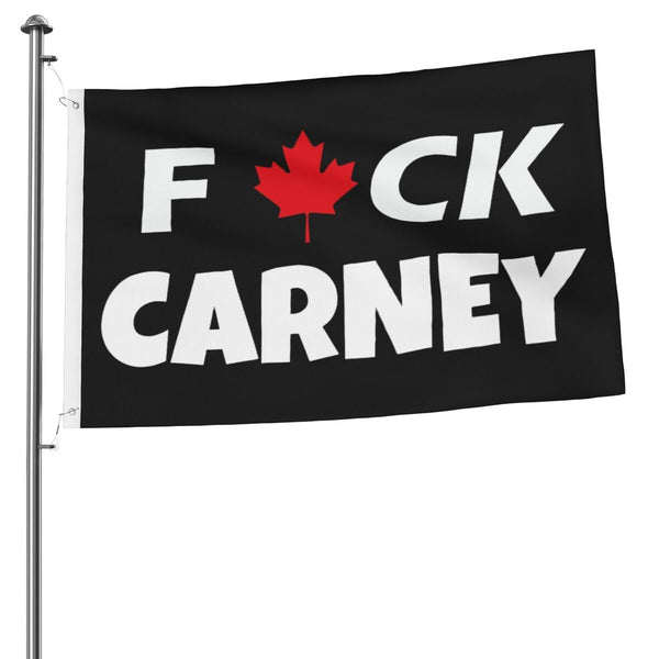 NEW F*uck C*ar*ney Flag 3x5 FT Canada Canadian Mark Carney Banner, Save Canada Flag Sign for Patio Garden Decor House Yard Gift Outdoor Indoor