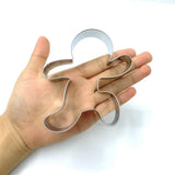 NEW LILIAO Christmas Running Gingerbread Man Cookie Cutter - 1pc - 3.6 x 4.2 inches - Stainless Steel